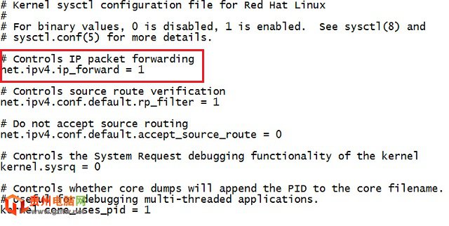 開啟Linux系統(tǒng)路由轉發(fā)功能 實現(xiàn)多網(wǎng)段電腦共享上網(wǎng)