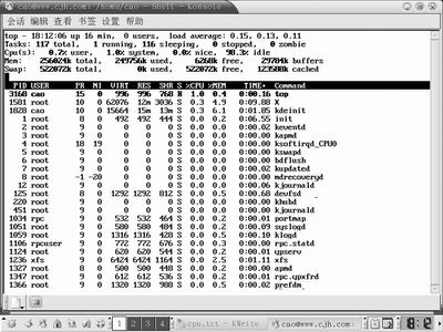 Linux常用系統(tǒng)管理命令(top、free、kill、df)