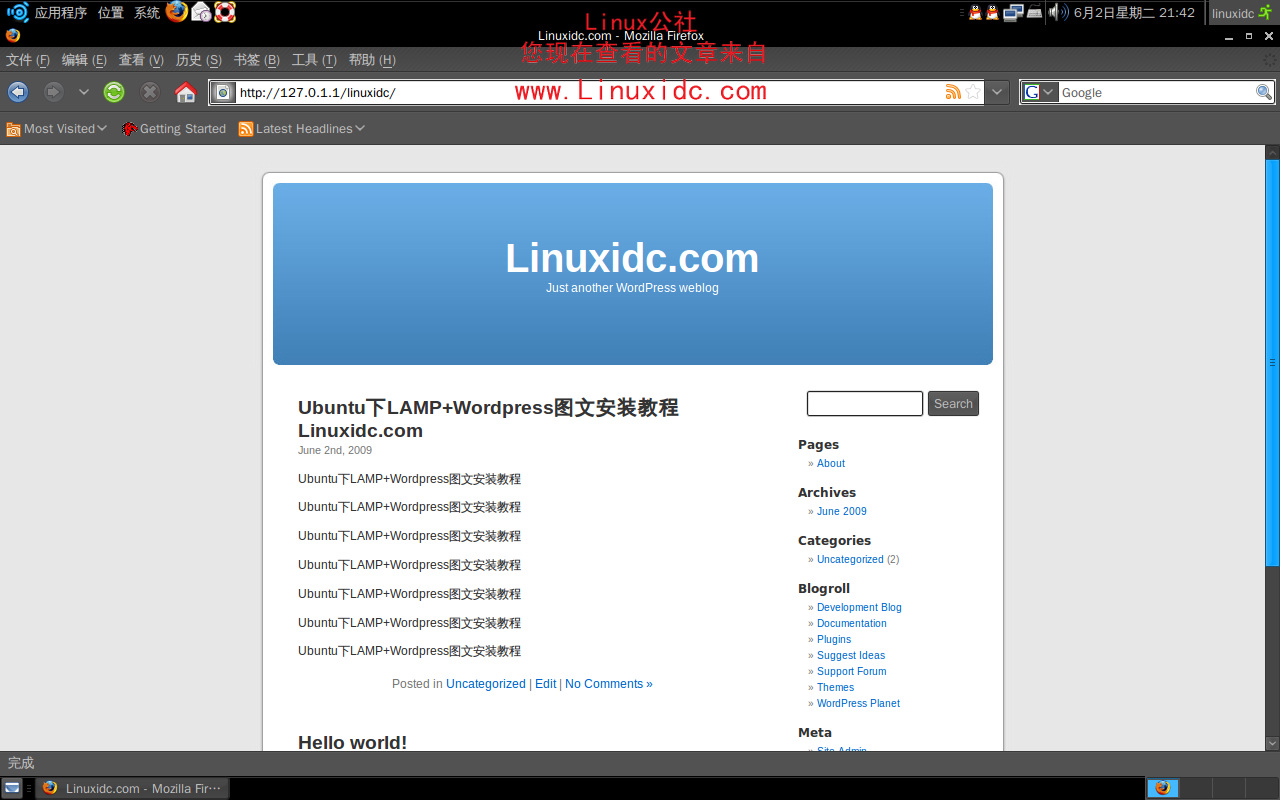 Ubuntu 9.10下搭建LAMP服務(wù)器完全圖解教程