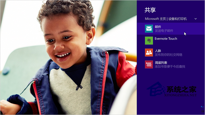 Win8.1系統下通過超級按鈕便捷的共享文件、照片和信息