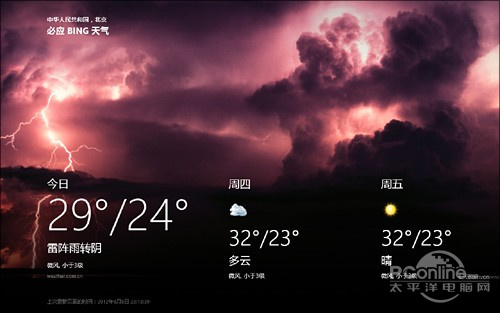 Win8 RTM版中只有3天天氣預(yù)報 如何找回7天預(yù)報