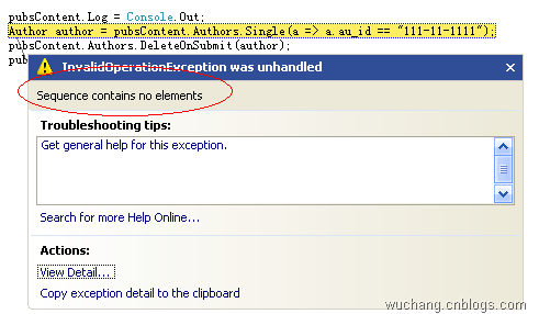 Linq to SQL Delete時(shí)遇到問題的解決方法